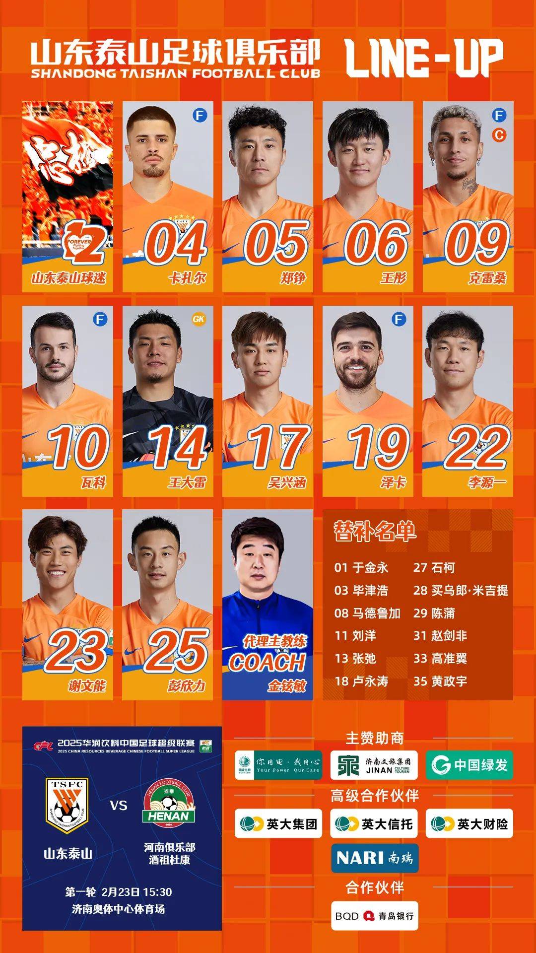 关于中超半程最佳阵容：7本土4外援，蓉城5人申花3人，海港泰山0人的信息